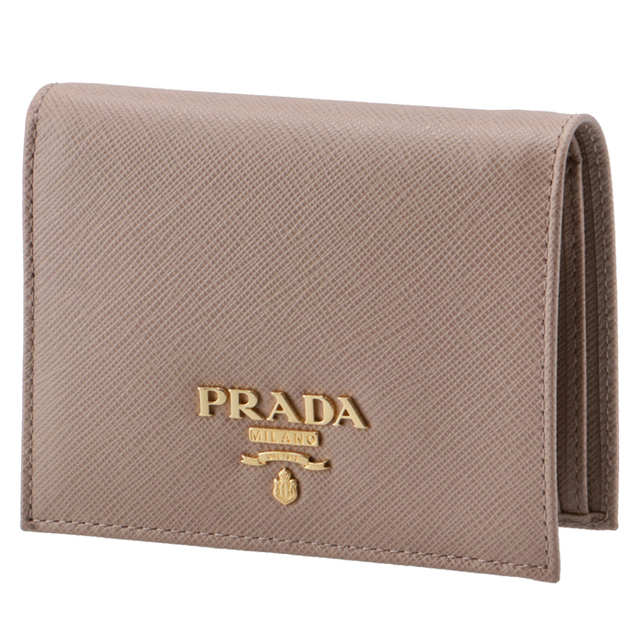 人気の新作 PRADA - PRADA 財布 二つ折り財布 サフィアーノ ミニ財布