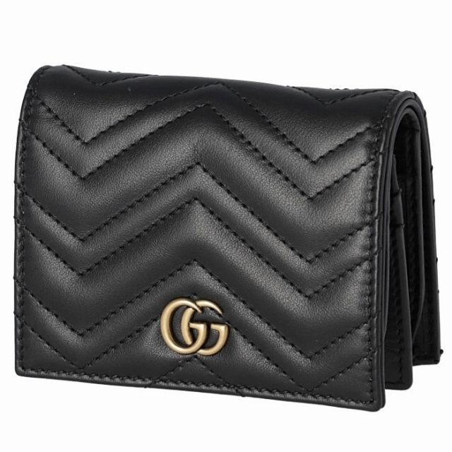 超高品質で人気の Gucci - GUCCI レディース GG Marmont 二つ折り財布 財布