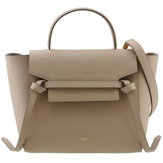 CELINE 定価255,000円 ベルトバッグ マイクロ ライトトープ