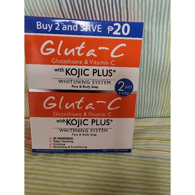 Gluta C Soap 2点セート コスメ/美容のボディケア(ボディソープ/石鹸)の商品写真