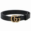 GUCCI レディース ダブルG レザーベルト