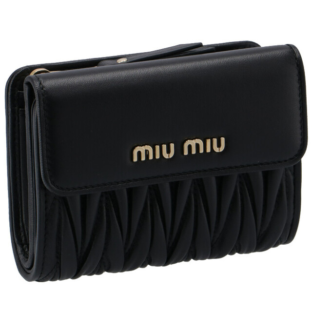 MIU MIU レディース MATELASSE 二つ折り財布