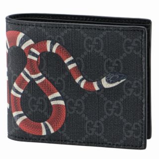 グッチ(Gucci)のGUCCI 財布 メンズ 二つ折り キングスネーク GGスプリーム(折り財布)