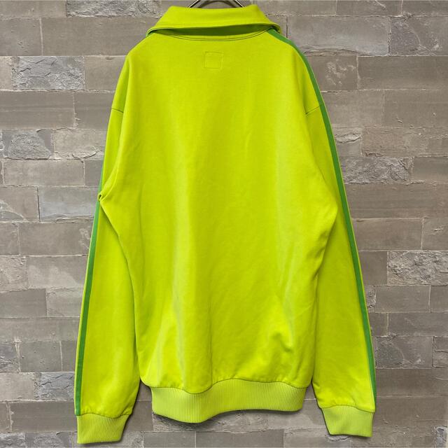 激レア古着90's 万国タグ ライムグリーン adidasトラックジャケット