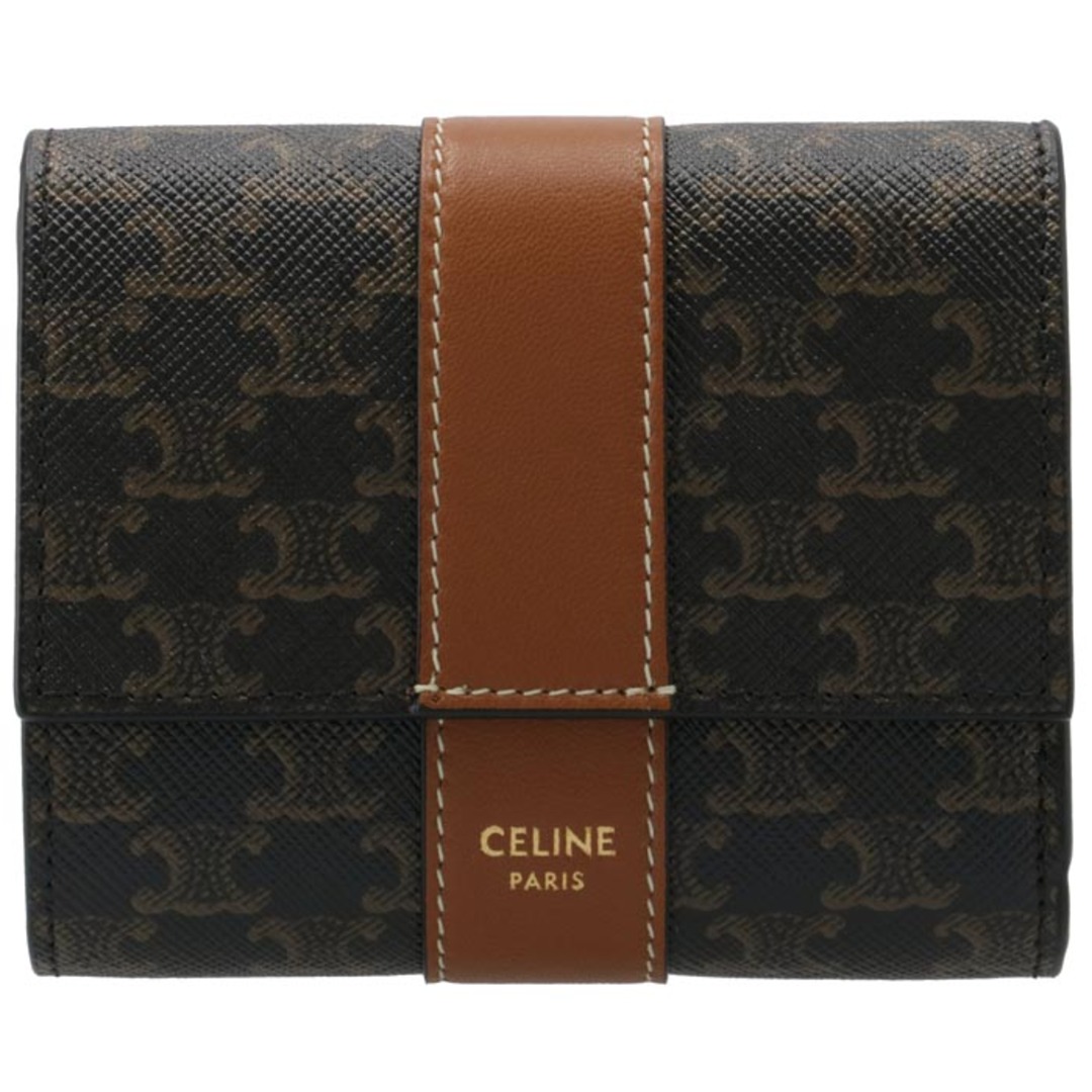 CELINE - CELINE 財布 三つ折り Triomphe トリフォールド CELINE - CELINE 財布 三つ折り Triomphe トリフォールド