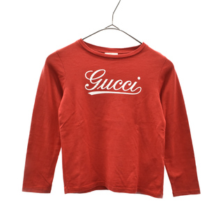 グッチ(Gucci)のGUCCI グッチ KIDS LOGO LS TEE 258707 X3590 ロゴプリント長袖Tシャツ カットソー キッズ(Tシャツ/カットソー(七分/長袖))