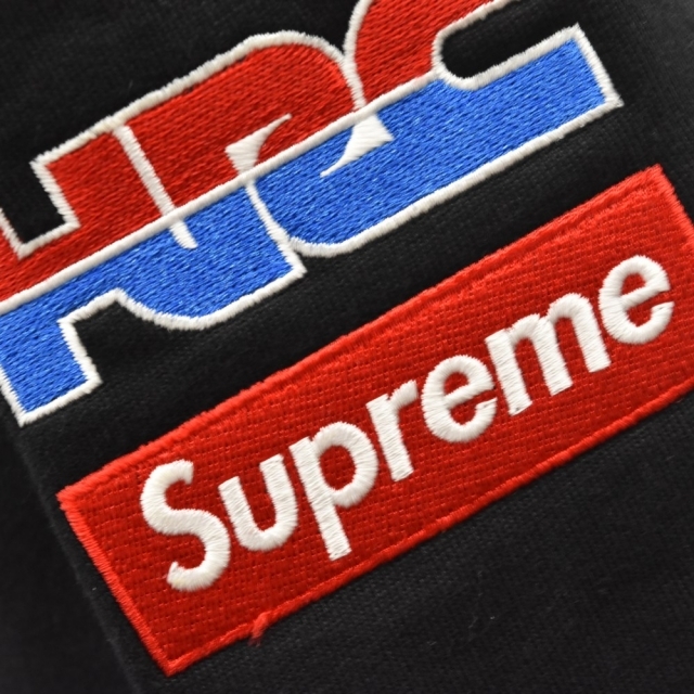 SUPREME シュプリーム 19AW Honda Fox Racing Crewneck HRC  ホンダフォックスレーシングクルーネックスウェットトレーナー ブラック