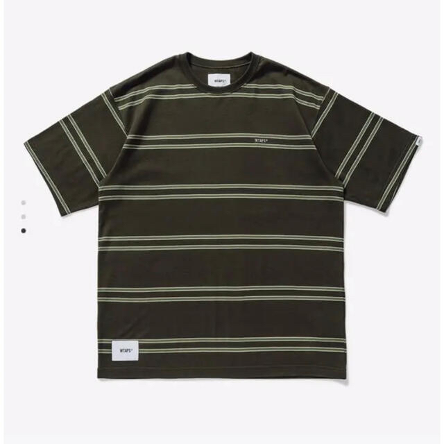 XL 21SS WTAPS JAM02 ボーダーTシャツ OLIVE DRABTシャツ/カットソー(半袖/袖なし)