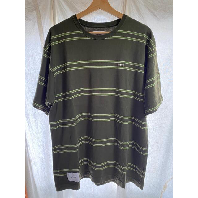 W)taps(ダブルタップス)のXL 21SS WTAPS JAM02 ボーダーTシャツ OLIVE DRAB メンズのトップス(Tシャツ/カットソー(半袖/袖なし))の商品写真