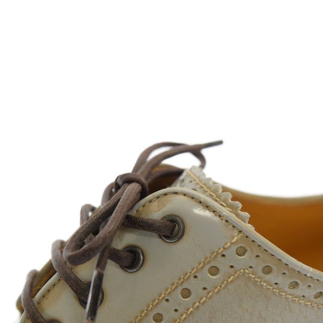 Giorgio Armani(ジョルジオアルマーニ)のGIORGIO ARMANI ジョルジオアルマーニ ウイングチップレザーシューズ X2C191 内羽根 レースアップ ドレスシューズ 牛革 グレー メンズの靴/シューズ(ドレス/ビジネス)の商品写真