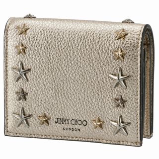 ジミーチュウ(JIMMY CHOO)のJIMMY CHOO 財布 二つ折り HANNE スタースタッズ レディース(財布)