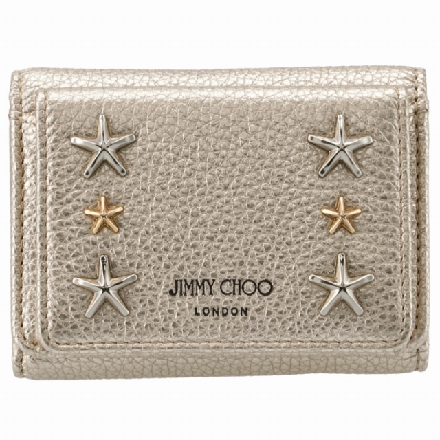 JIMMY CHOO(ジミーチュウ)のJIMMY CHOO 財布 三つ折り NEMO スタースタッズ レディース レディースのファッション小物(財布)の商品写真