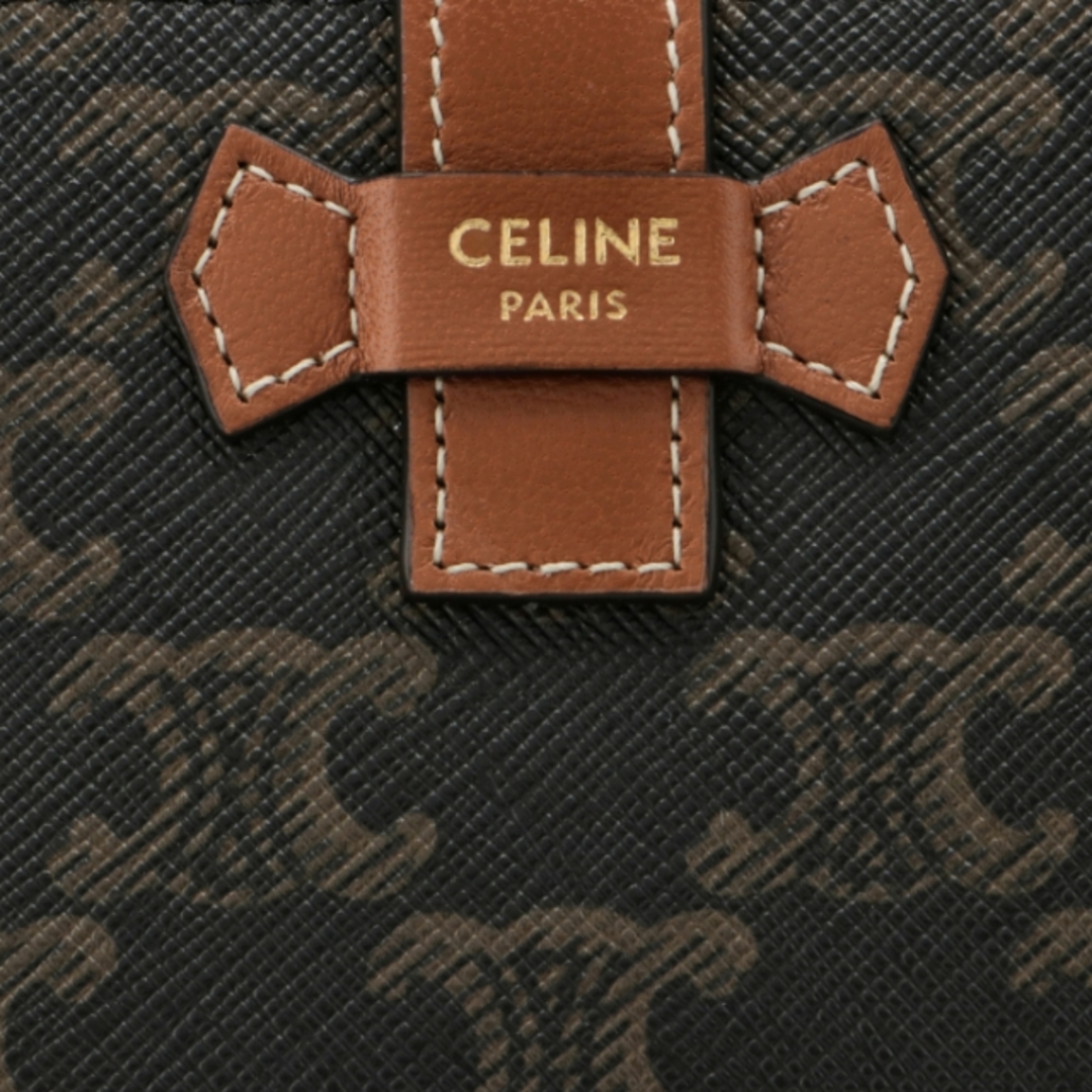 CELINE - CELINE 財布 二つ折り TRIOMPHE ストラップ ウォレット CELINE - CELINE 財布 二つ折り TRIOMPHE ストラップ ウォレット
