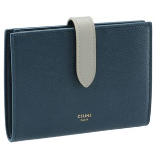 セリーヌ(celine)のCELINE 財布 二つ折り ミディアム ストラップ ウォレット(財布)