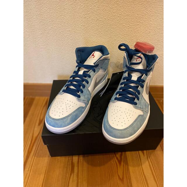 Air Jordan1 mid White/University Blue