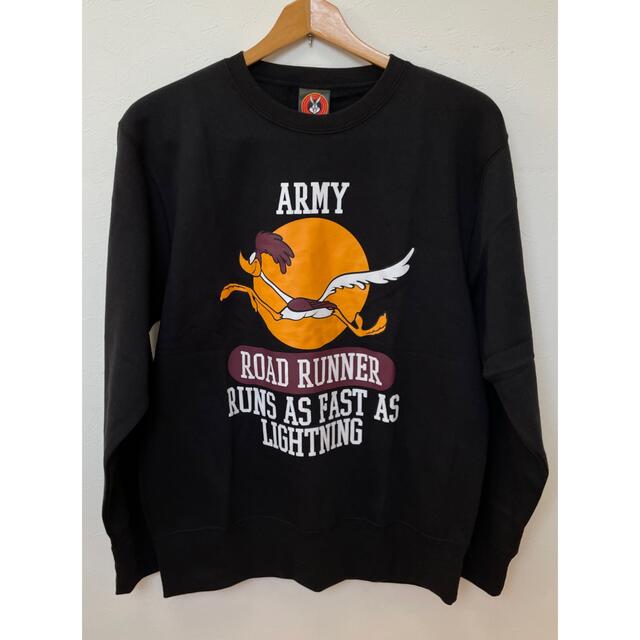 LOONEY TUNES　ROAD RUNNER　ARMYスウェット　新品タグ付