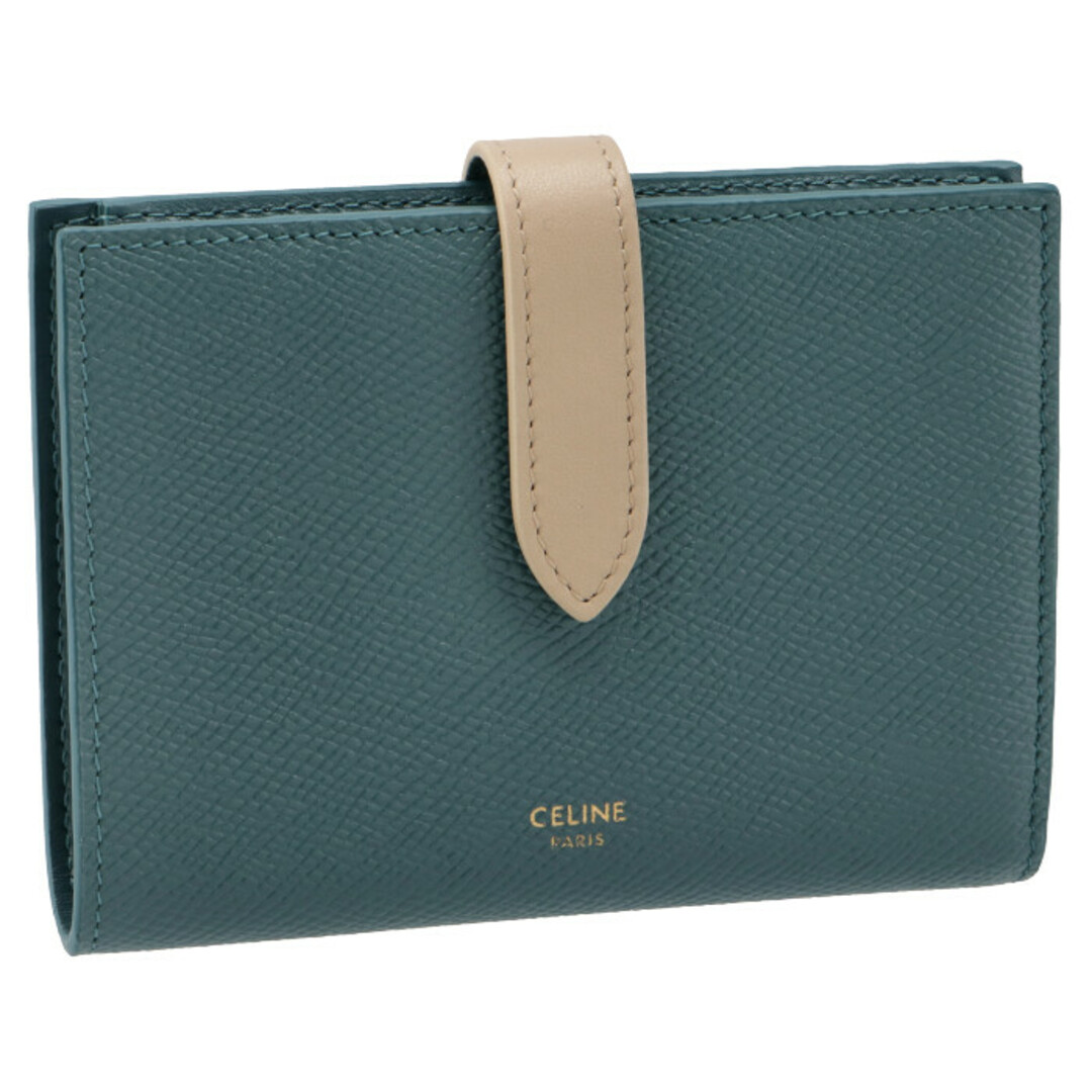 celine - CELINE 財布 二つ折り ミディアム ストラップ ウォレットの