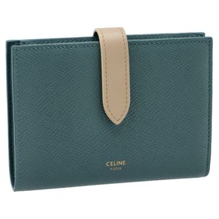 セリーヌ(celine)のCELINE 財布 二つ折り ミディアム ストラップ ウォレット(財布)