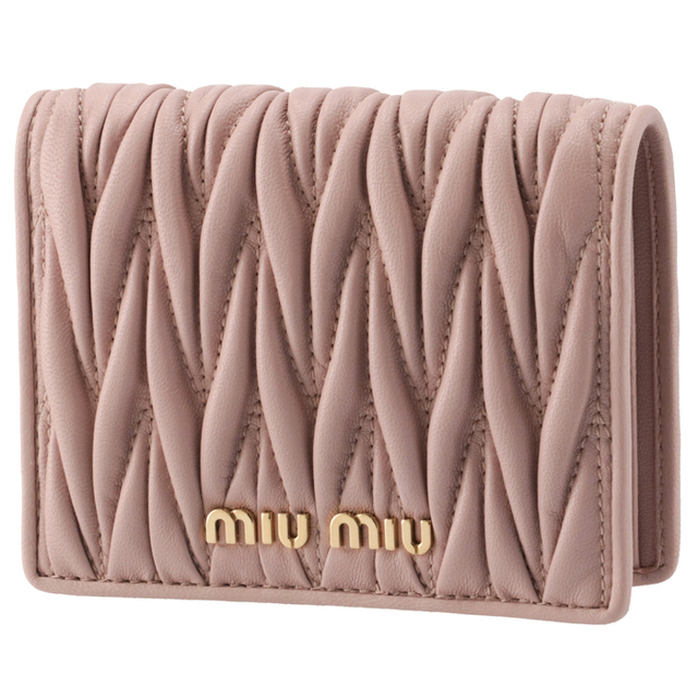 新品未使用 MIU MIU レディース財布アイテム 2つ折り財布 ピンク