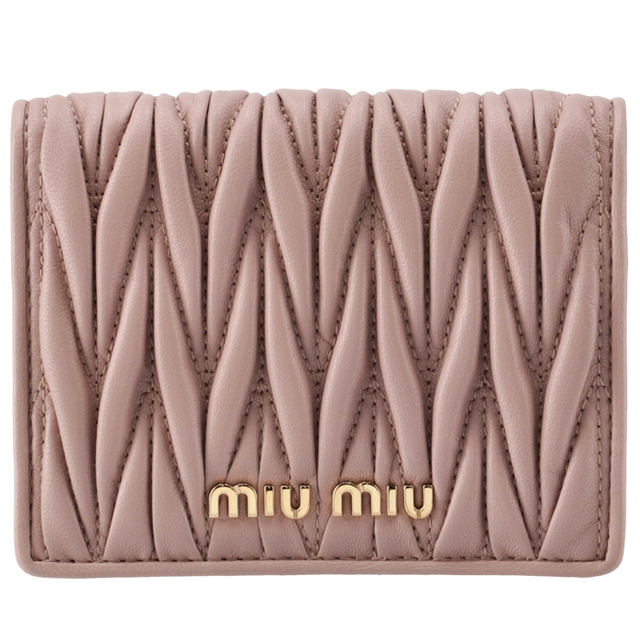 MIU MIU 財布 二つ折り マテラッセ ミニ財布 MIU MIU 財布 二つ折り マテラッセ ミニ財布