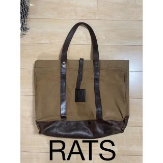 ラッツ(RATS)の希少　RATS porter 別注　トートバッグ　キャンバス　レザー　ブラウン(トートバッグ)