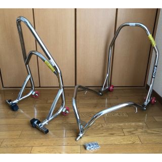 【再値下げ】エトスデザイン　バイクメンテナンススタンド　フロント未使用リア美品(メンテナンス用品)