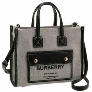 バーバリー(BURBERRY)のBURBERRY トートバッグ ミニ ツートン フレヤバッグ(ハンドバッグ)