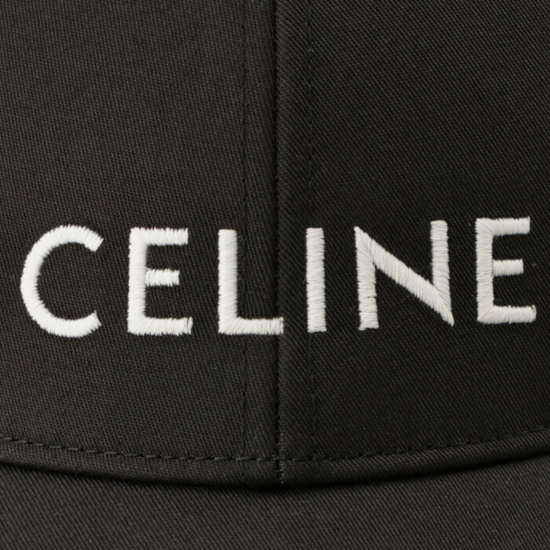 CELINE - CELINE ロゴ コットン ベースボールキャップ 帽子の CELINE - CELINE ロゴ コットン ベースボールキャップ 帽子の