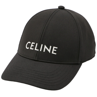 セリーヌ(celine)のCELINE ロゴ コットン ベースボールキャップ 帽子(キャップ)