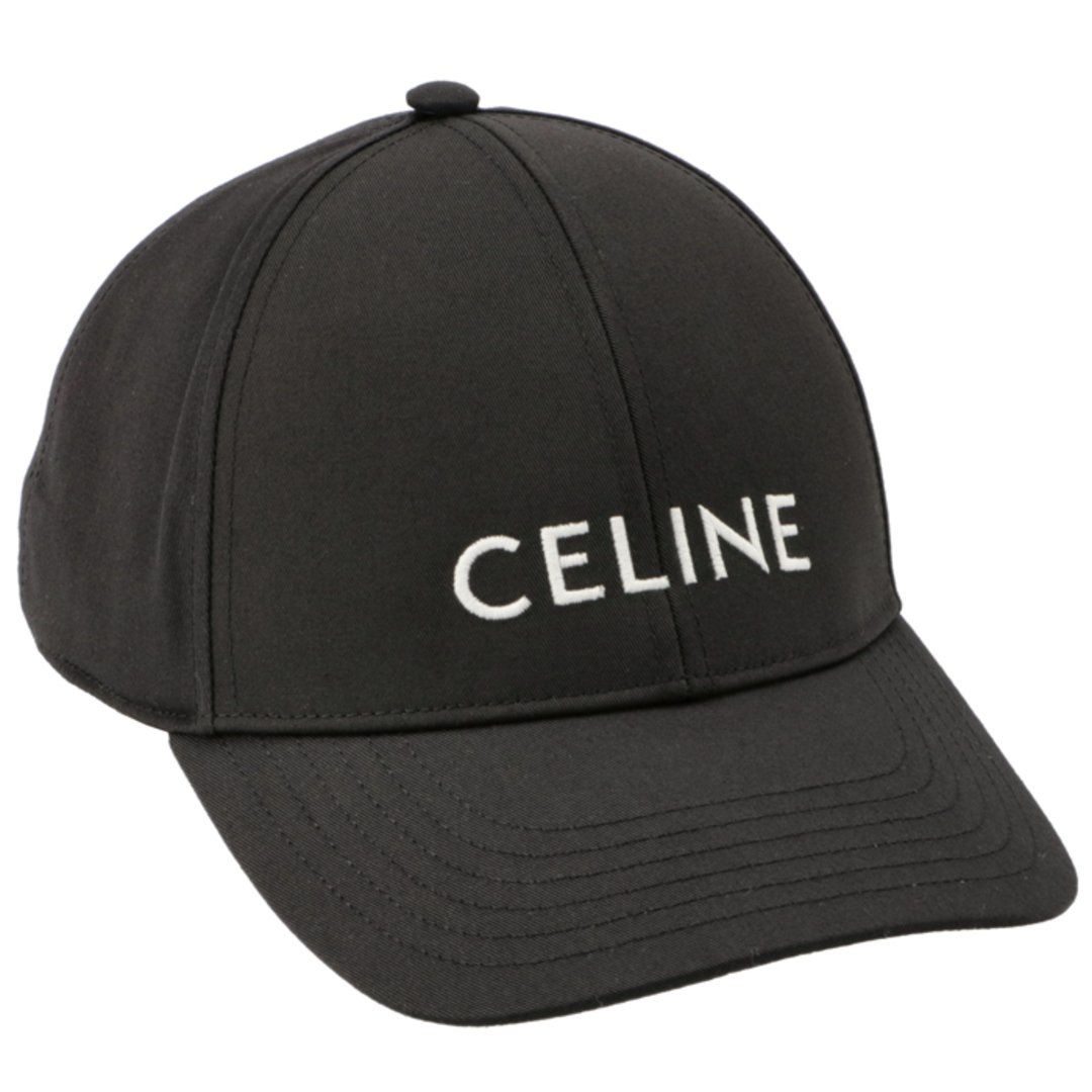 CELINE ロゴ コットン ベースボールキャップ 帽子