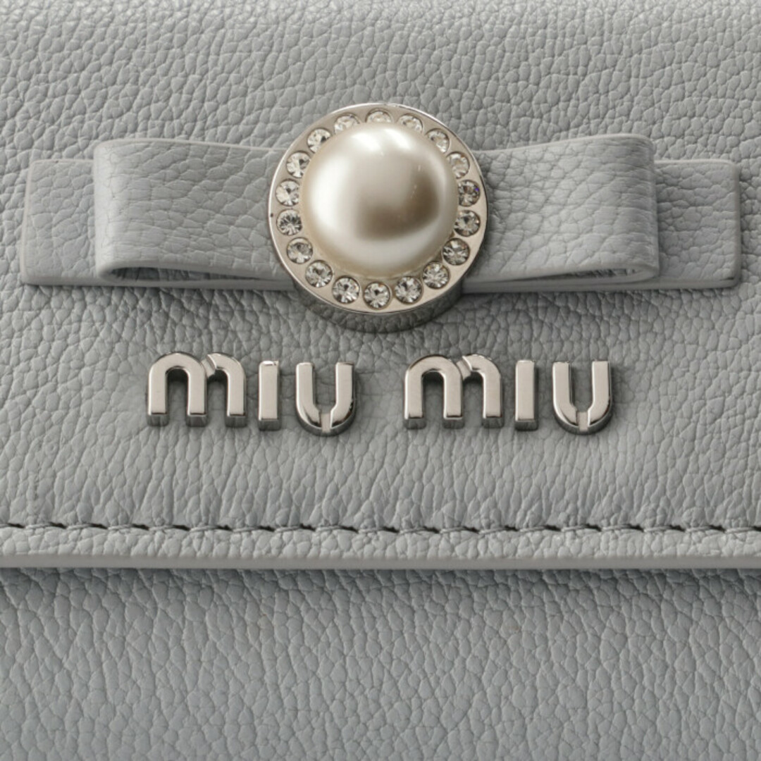 MIU MIU キーケース 6連 マドラスパール