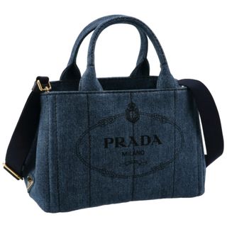 プラダ(PRADA)のPRADA トートバッグ デニム カナパ CANAPA 2WAYハンドバッグ(ハンドバッグ)