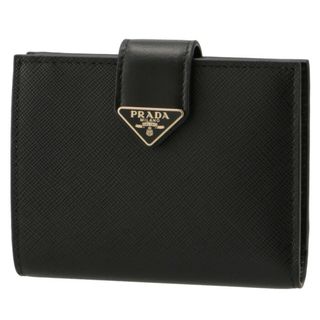 プラダ(PRADA)のPRADA 財布 二つ折り サフィアーノ ミニ財布 レディース(財布)