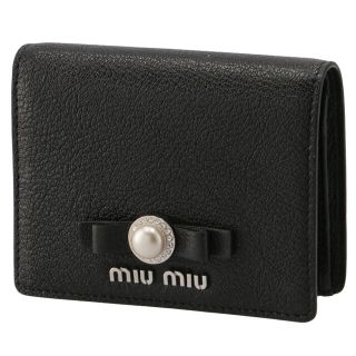 ミュウミュウ(miumiu)のMIU MIU 財布 二つ折り マドラスパール ミニ財布(財布)