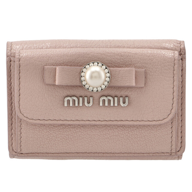 miumiu 財布 マドラスパール 3つ折り ピンク | www.innoveering.net