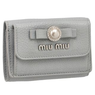 ミュウミュウ(miumiu)のMIU MIU 財布 三つ折り マドラスパール ミニ財布(財布)