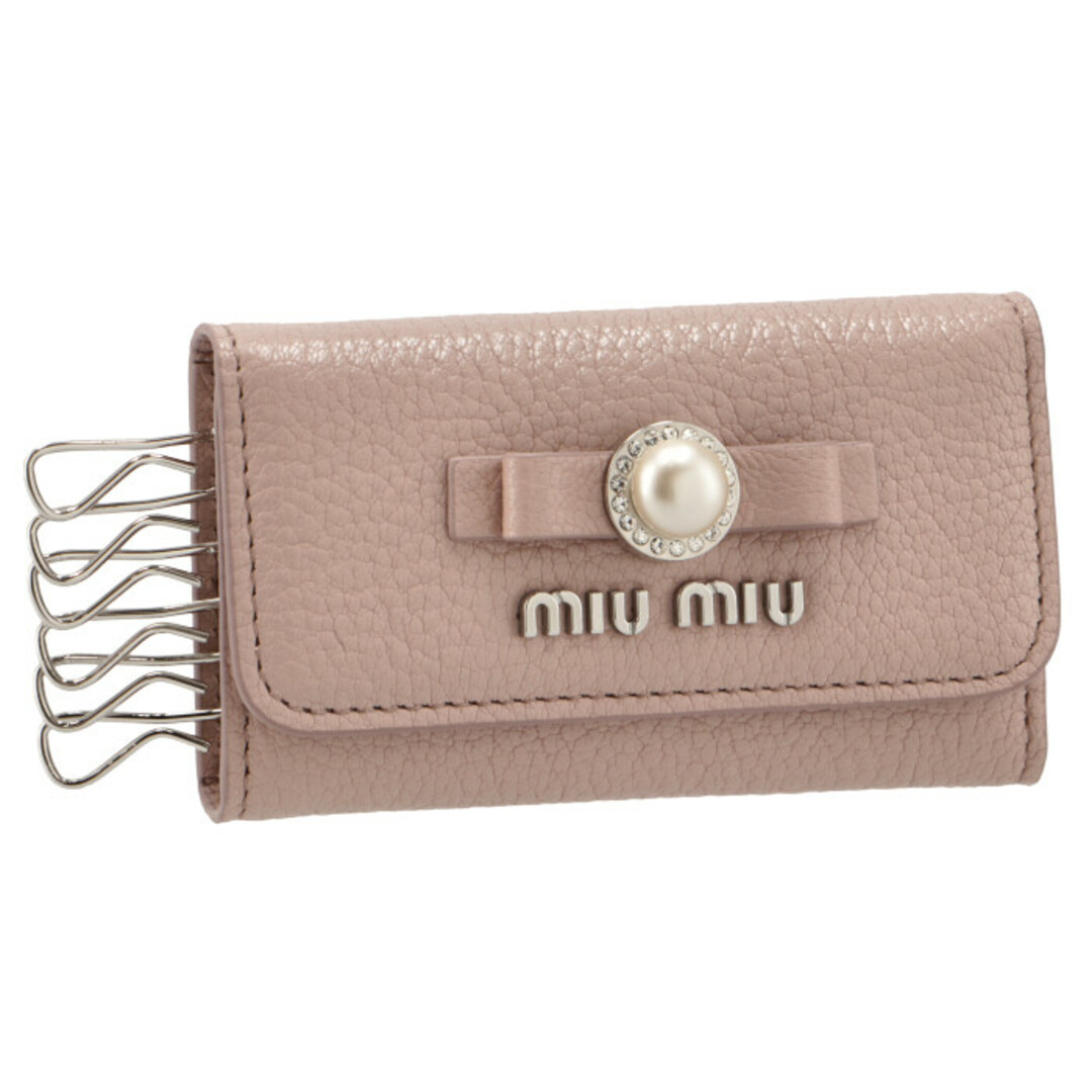 MIU MIU キーケース 6連 マドラスパール