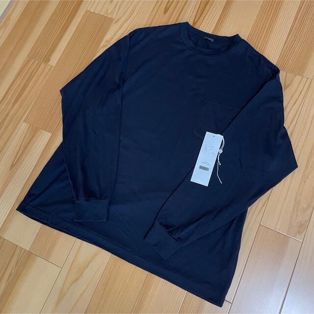 COMOLI 21AW サマーウール長袖クルー NAVY 2