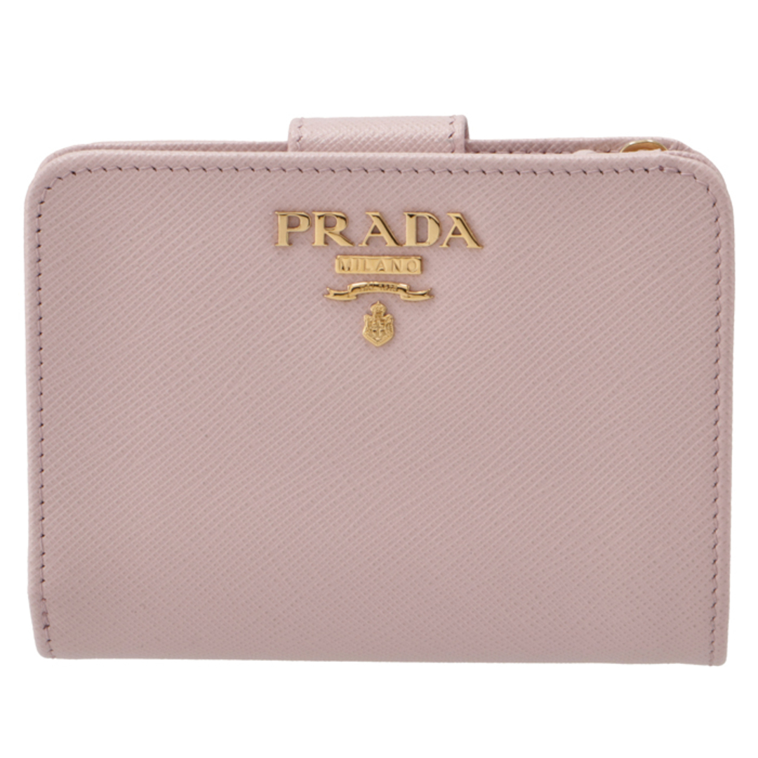 PRADA 財布 二つ折り レディース サフィアーノ ミニ財布