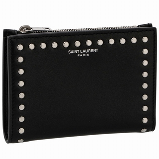 サンローラン(Saint Laurent)のSAINT LAURENT PARIS 財布 二つ折り スタッズ ミニ財布(財布)