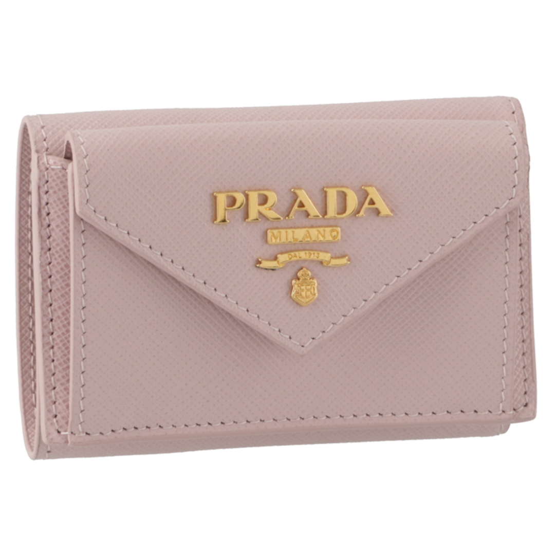 PRADA 財布 三つ折り サフィアーノ ミニ財布 レディース