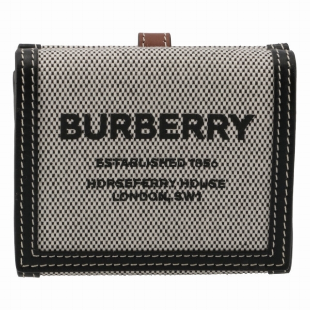 BURBERRY - BURBERRY 財布 二つ折り ホースフェリープリント