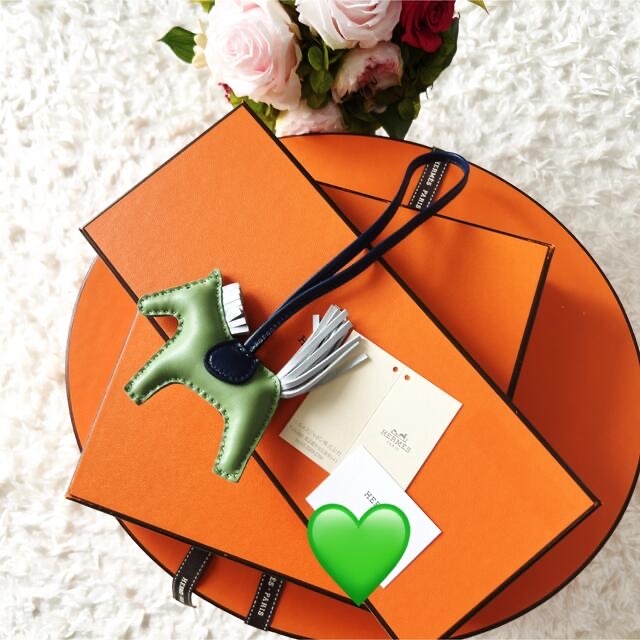 卸し売り購入 Hermes グリーン クリケット エルメス ロデオ PM 新品未