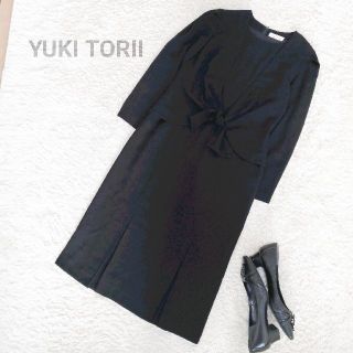 ユキトリイインターナショナル(YUKI TORII INTERNATIONAL)の【YUKI TORII】トリイユキ　ブラックフォーマル　ワンピース　喪服　礼服(礼服/喪服)