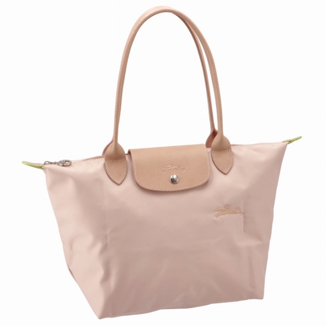 ファスナースナップ内側LONGCHAMP グリーン トートバッグ S ナイロン LE PLIAGE