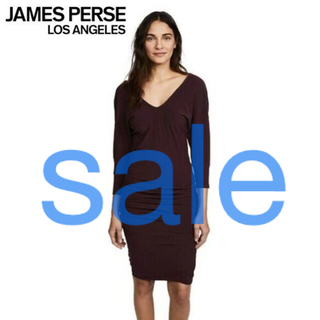 JAMES PERSE ストレッチジャージーノースリーブドレスWJE6689