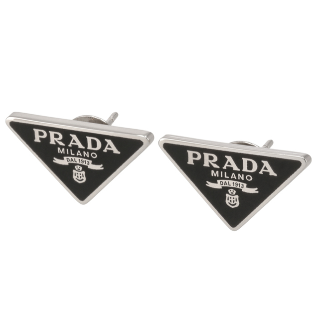 PRADA ロゴ シンボル ピアス