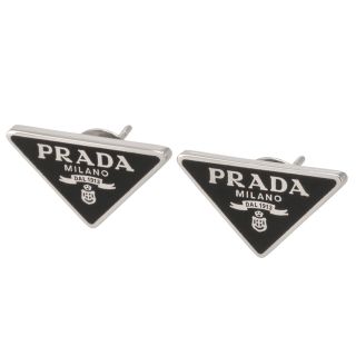 プラダ(PRADA)のPRADA ロゴ シンボル ピアス(ピアス(両耳用))