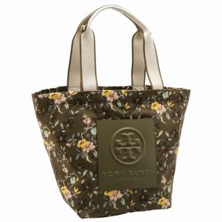 トリーバーチ(Tory Burch)のTORY BURCH フラワープリント ナイロン スモール トート(トートバッグ)