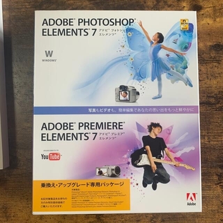 ADOBE PHOTOSHOP & PREMIER ELEMENTS 7 セット